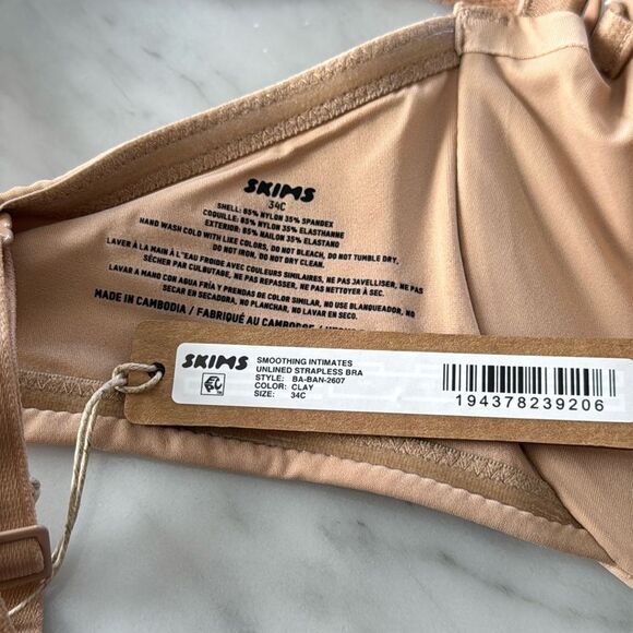 SKIMS SMOOTHING INTIMATES STRAPLESS BRA 34A NWT - Picture 11 of 13
